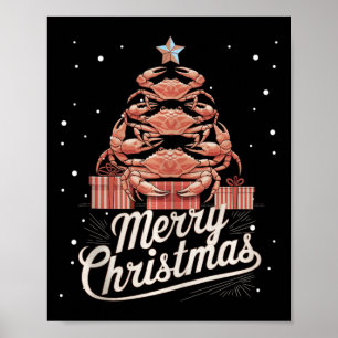Crab Xmas Tree Crab Christmas Tree Tanktop 3 Poster