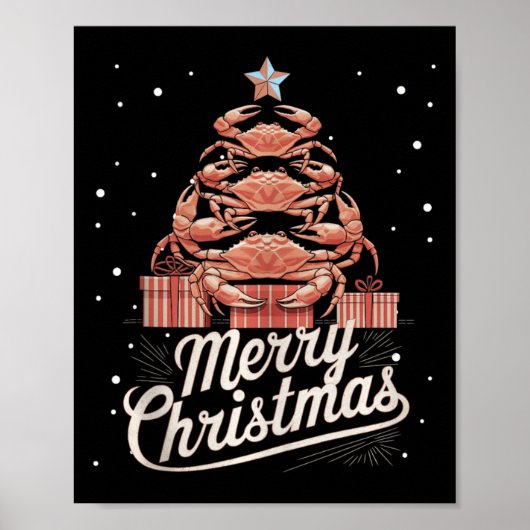 Crab Xmas Tree Crab Christmas Tree Tanktop 3 Poster (Voorkant)