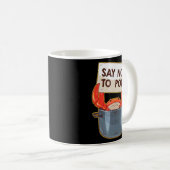 Crab zegt nee tegen krab koffiemok (Voorkant rechts)