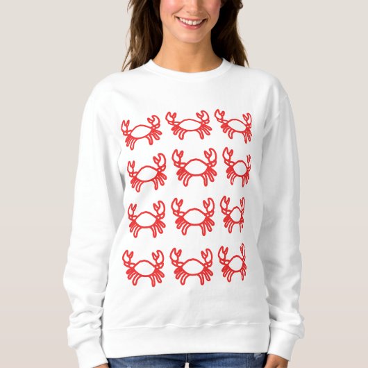 Crab Zodiac Sweatshirt – Calm Water Sign Identity  (Voorkant)