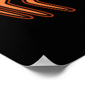 CrabAbsoluut Clawsome Funny Crab Pun Dark BG Poster (Hoek)