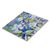 "Crabapple Blossom" Decorative Accent Tile Tegeltje (Zijkant)