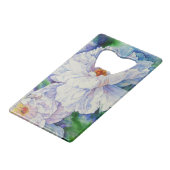 Crabapple Blossom en Peony Creditkaart Flessenopener (Achterkant Gekanteld)