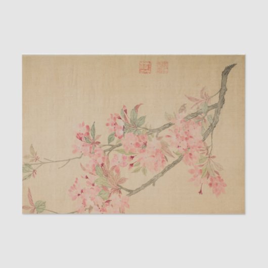 Crabapple Blossom van Ma Yuanyu Tissuepapier (Voorkant)