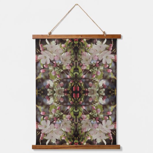 Crabapple Blossoms Abstract Hangend Wandkleed (Voorkant)