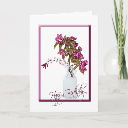 Crabapple Bouquet voor Birthday Kaart (Voorkant)