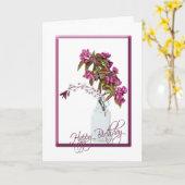 Crabapple Bouquet voor Birthday Kaart (Gele Bloem)