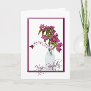 Crabapple Bouquet voor Birthday Kaart