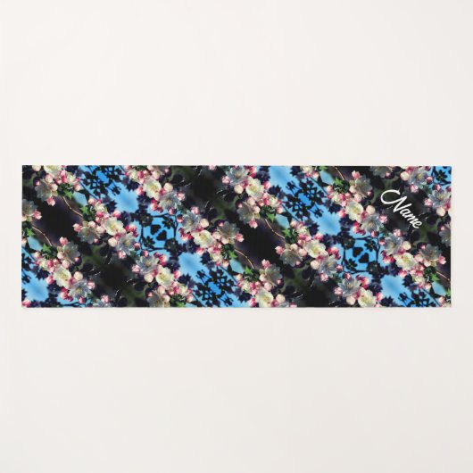 Crabapple Flower Blossom Pattern Personalized Yogamat (Voorkant (horizontaal))