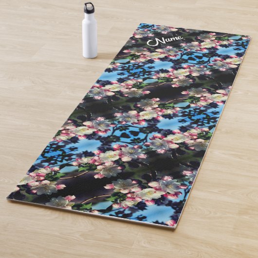 Crabapple Flower Blossom Pattern Personalized Yogamat (In situ)