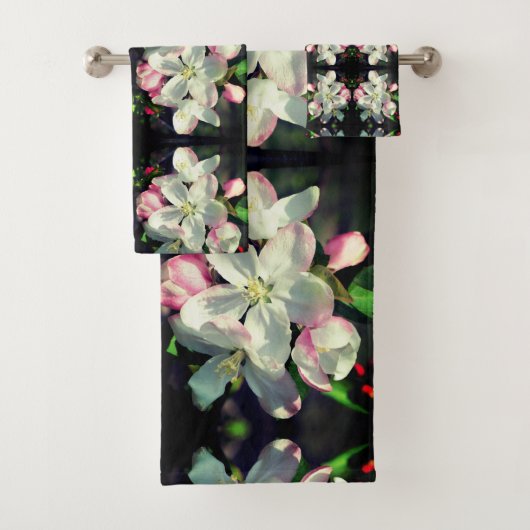  Crabapple Spring Flower Abstract Bad Handdoek (Insitu)