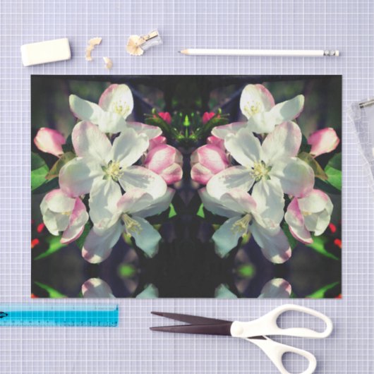 Crabapple Spring Flower Blossom Decoupage Tissuepapier (Craft)