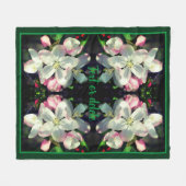 Crabapple Spring Flower Blossom Personalized Fleece Deken (Voorkant (Horizontaal))