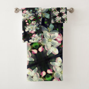  Crabapple Spring Flower Blossom Sluiten Bad Handdoek