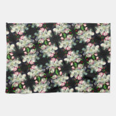  Crabapple Spring Flower Blossom Sluiten Theedoek (Horizontaal)