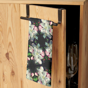 Crabapple Spring Flower Blossom Sluiten Theedoek