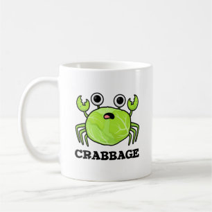 Crabbage Funny Cabbage Crab Pun Koffiemok