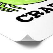 Crabbage Funny Cabbage Crab Pun Poster (Hoek)