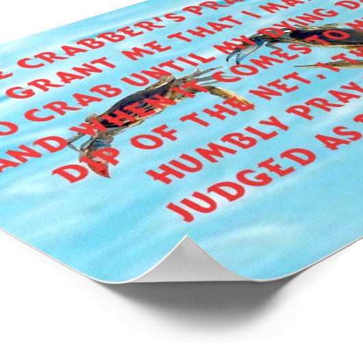 Crabbers Prayer Poster (Hoek)