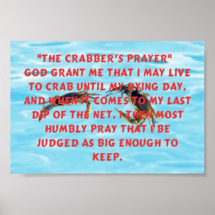 Crabbers Prayer Poster