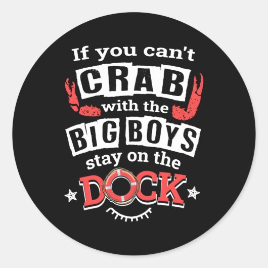 Crabbing Maryland Chesapeake Bay Blauwe krab Ronde Sticker (Voorkant)