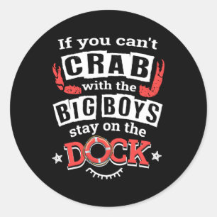 Crabbing Maryland Chesapeake Bay Blauwe krab Ronde Sticker