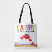 Crabby All-Over-Print Canvas tas, medium Tote Bag (Voorkant)