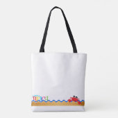 Crabby All-Over-Print Canvas tas, medium Tote Bag (Achterkant)