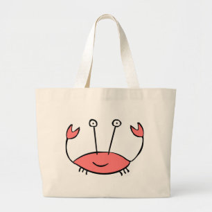 Crabby Beach Bag Grote Tote Bag