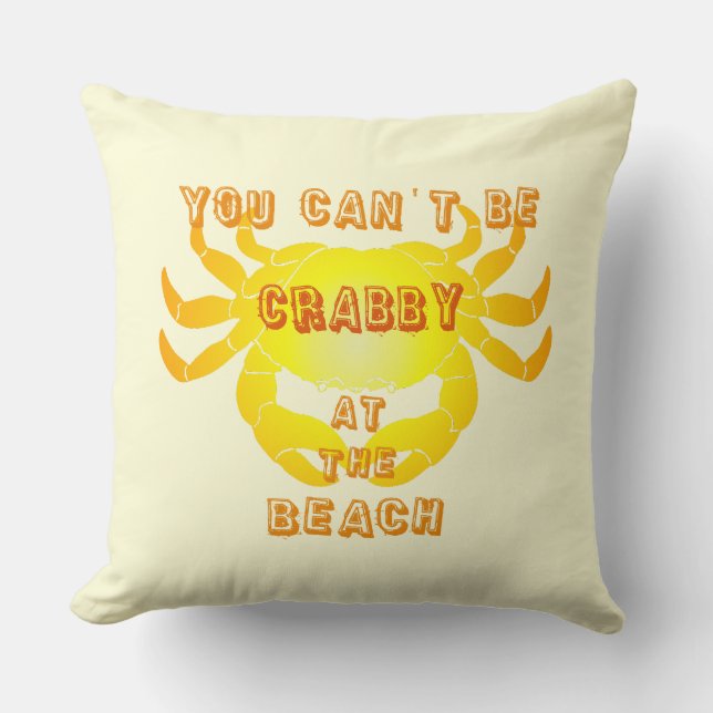 Crabby Beach Pillow Kussen (Voorkant)