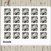 Crabby Blue Crab Square Sticker