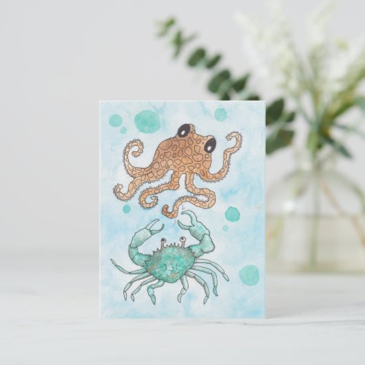 Crabby Briefkaart (Staand voorkant)