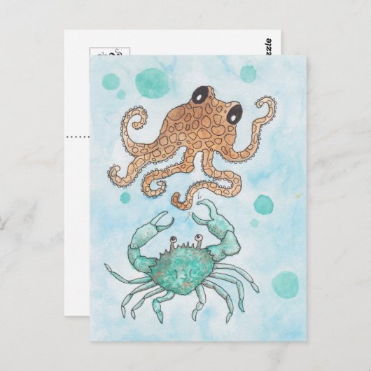 Crabby Briefkaart (Voorkant / Achterkant)