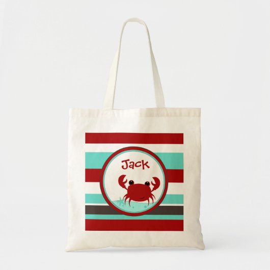 Crabby Buddy Boys Personalized Bag Tote Bag (Voorkant)