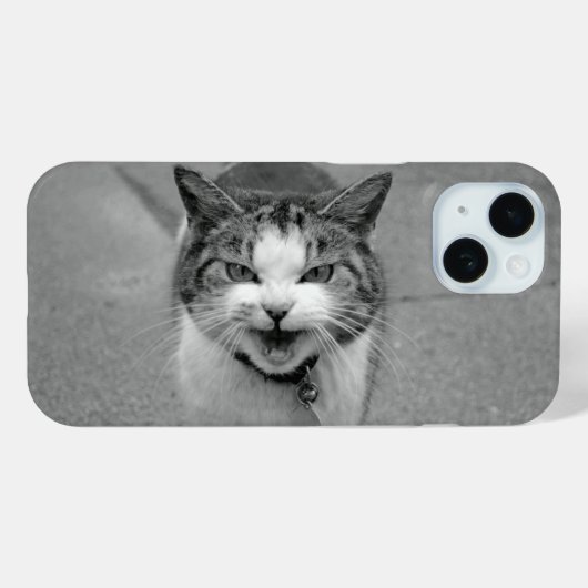 Crabby Cat met Annoyed Yowling Face Case-Mate iPhone Case (Achterkant (horizontaal))