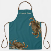 Crabby Chef Heren Schort Naam Sjabloon (Voorkant)