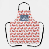 Crabby Cook Funny Crab Pattern Schort (Voorkant)