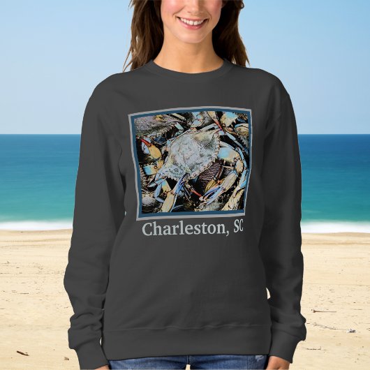 Crabby Crab Charleston South Carolina T-Shirt