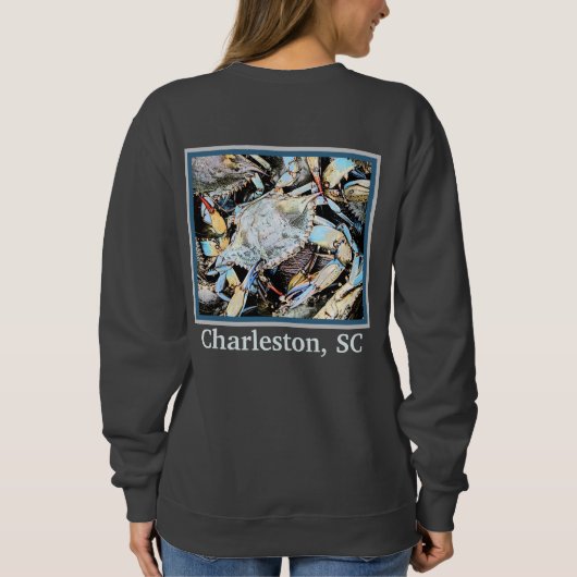 Crabby Crab Charleston South Carolina T-Shirt (Achterkant)