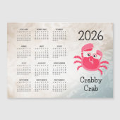 Crabby Crab Design 2026 Calendar (Voorkant)