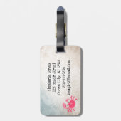 Crabby Crab Design Bagagelabels (Achterkant verticaal)