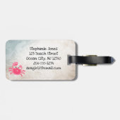 Crabby Crab Design Bagagelabels (Achterkant horizontaal)