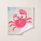 Crabby Crab Design Bath-handdoekset Bad Handdoek (Wasdoekje)