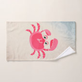 Crabby Crab Design Bath-handdoekset Bad Handdoek (Handdoek)