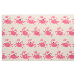 Crabby Crab Design Fabric Stof