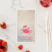Crabby Crab Design Guest Towel Servet (Insitu)