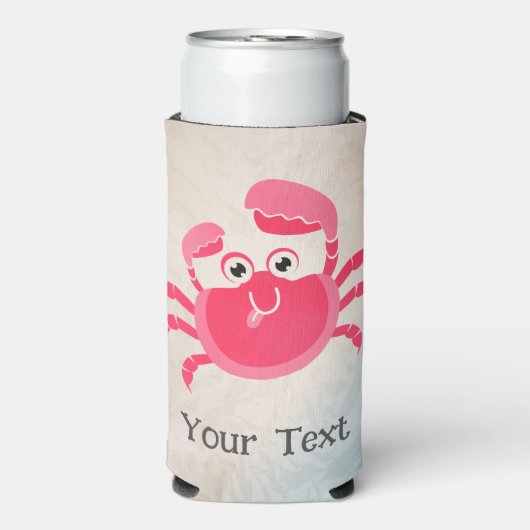 Crabby Crab Design Seltzer Koelbox Blikjeskoeler (Seltzer Voorkant)