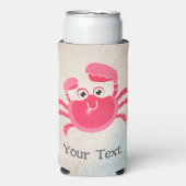 Crabby Crab Design Seltzer Koelbox Seltzer Blikjeskoeler (Seltzer Voorkant)