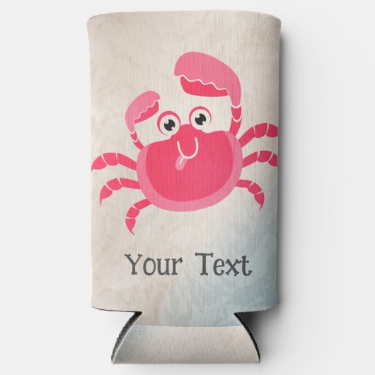 Crabby Crab Design Seltzer Koelbox Seltzer Blikjeskoeler (Voorkant)