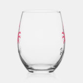 Crabby Crab Design Stemless Wijnglas Zonder Voet (Rechts)